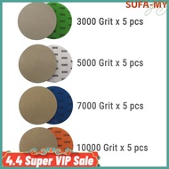 【】20pcs  and  5 Inch 3000 5000 7000 10000 Grit Sand Paper Sanding Discs