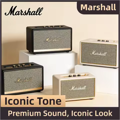Marshall 2026 Wireless Bluetooth Speaker Portable TWS True Wireless Stereo Loud Sound Mic for Smartp