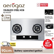 Aerogaz 90cm Stainless Steel Gas Hob with 2 Burners AZ-932SF