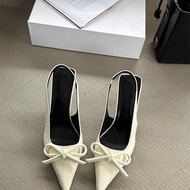 Huilm รองเท้าส้นสูงผู้หญิงส้นสูง8ซม.ส้นหนาสีดำรองเท้าผู้หญิง Mary Jane รองเท้าส้นสูงแบบย้อนยุค