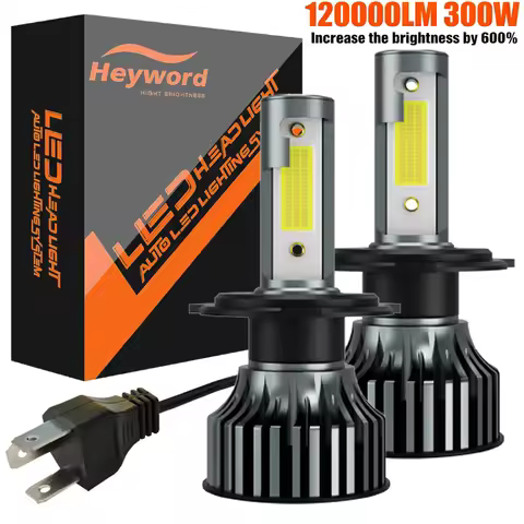 Heyword 2Pcs LED H4 H7 Car Headlight H1 LED Bulb H8 H11 9005 HB3 9006 HB4 9004 H3 H13 Led Lights 120