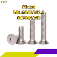 10.9 grade high strength nickel plated countersunk head hexagon screw plus hard flat head small scre