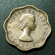 British Ceylon QE II 2 Cent 1955