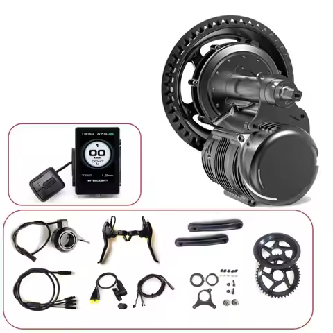 TSDZ8 Torque Sensor Mid Drive Motor Kit 48V 750W with 860C Display for Bike Conversion, E-Bike Retro