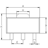 SOT-89 BT BT131 BT131-600 BT131-800 Transistor