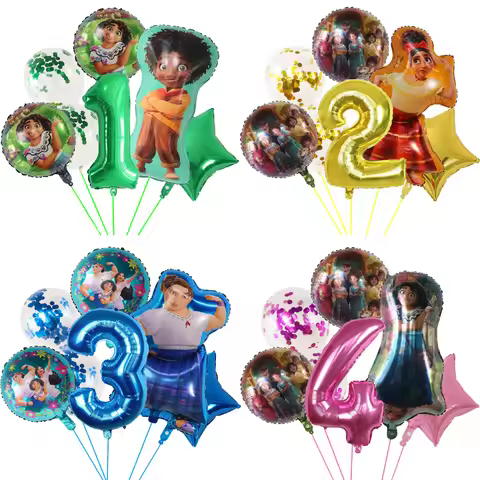 1 Set Disney Encanto Balloons Mirabel Isabella Luisa Dolores Antonio Balloons Kids Birthday Party De