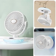 Others - 循環風扇，USB桌面風扇，帶定時功能的便攜式風扇，配USB線，適合辦公室、家居和臥室使用（白色）