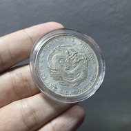 Koin Kuno China Kwangtung Dragon 7 Mace 2 Candareens Koleksi Antik