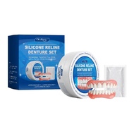 ซิลิโคนอ่อนนุ่มฟันปลอม Reline Kit ปลอดภัยฟันทันทีนํามาใช้ใหม่และพกพาสําหรับผู้ชายและผู้หญิง