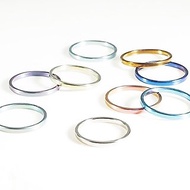 Titanvek鈦合金戒指,素面拋光2mm,多色系,新品上市優惠價