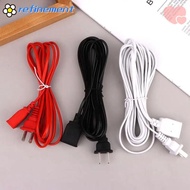 REFINEMENT Power Extension Cord, 2/3/5m Two-pin AC Power Cord,  Copper PVC US Plug