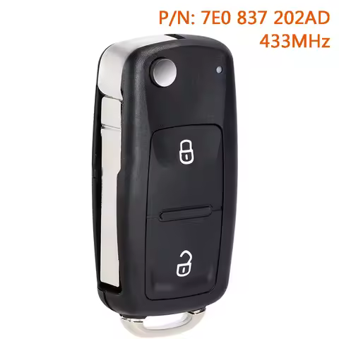 7E0837202AD 433MHz Remote Car Key Fob for Volkswagen Amarok 2010 2011 Transporter 2012 2013 2014 201