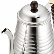 IH爐適用【日本】Kalita 不鏽鋼 原木把手 波紋手沖壺 (1000ml)