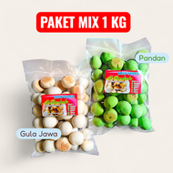 Kue Nopia Mino Gula Jawa Mix Pandan 1 KG Super Legit Paling Empuk dan Enak