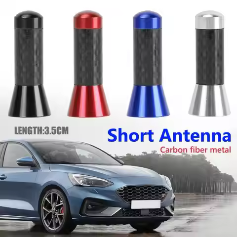 new 3.5cm Car Styling Roof Antenna Carbon Fiber for renault dusterford kia sportage 3 mitsubishi lan