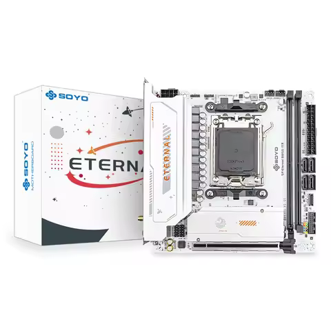 SOYO B850ITX Motherboard AMD Ryzen AM5 DDR5 Supports 4800/5200/5600-8000 (OC+) Memory Pcie5.0x16 Blu