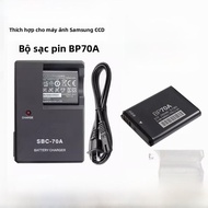 Samsung CCD Camera ES65 ES70 ES80 ES90 PL20 PL100 Pin BP70A Cáp Sạc Phụ Kiện Kỹ Thuật Số Pin Máy Ảnh