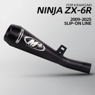 Motorcycle Exhaust M4 Slip on Line Muffler with DB Killer Racing Line for Kawasaki Motorbike ZX-6R Z