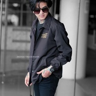 HIJAU INDIGO KING OF CLOTH WINDBREAKER JACKET - JAPAN PARASITE COACH SIMPLE MEN WOMEN CASUAL SPORTY 