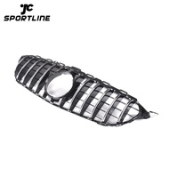 62W7 On Sale  Silver GT R Front Grill for Mercedes Benz W205 C205 C180 C200 C300 C350 C43 Sport 15-1
