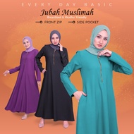 Every Day Basic Jubah Muslimah Breastfeed &amp; Wudhu’ Friendly by Haute Binti Muslimah V1