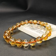 黃塔晶 Citrine 9mm 手串 手鍊 天然水晶 水晶手鍊 巴西
