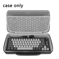 Geekria 65% Keyboard Case for 68 Keys Compact Keyboard with Knob, Hard Shell Carrying Bag Compatible