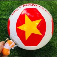 [HCM]BÓNG ĐÁ quả bóng trái banh trái bóng TẶNG KIM BOM TÚI LƯỚI SỐ 4 SỐ 5 chất liệu banh da 4 lớp