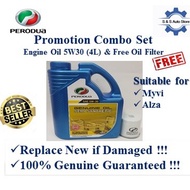 [ORIGINAL] Perodua Engine Oil 5w-30 4L & Perodua Oil Filter [Original]