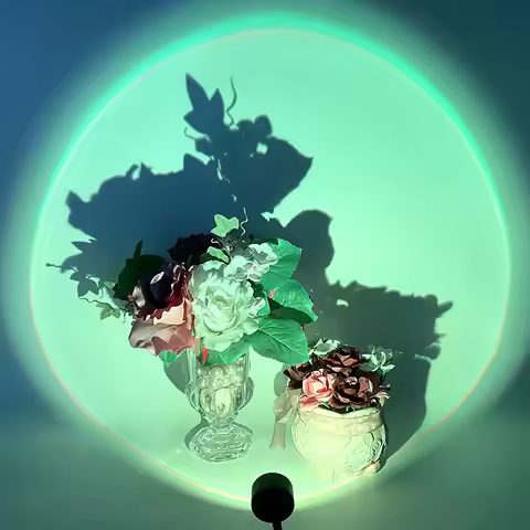 Sunset Lamp USB Ambiance Lamp Desktop Live ABS Sunset Lamp Bedroom Bedside Fill-in Projection Lamp S