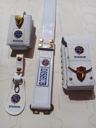 kopel dishub set/sabuk dishub set logo embos