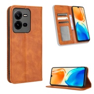 VIVO V25 V25E V23E V23 V25 Pro Flip PU Leather Wallet Card Slot Stand Holder Phone Case Cover VIVOV2