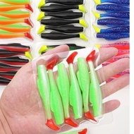 ☘️artificial bait fish​ soft plastic lure saltwater umpan getah pancing 8.5cmTPR Root Fishing Lure F