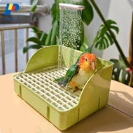 Perfk Electric Avian Bath Water Feature Natural Rain Simulation Automatic Avian Shower Universal Pow