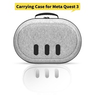 【kenouyo】Travel Carrying Case for Meta Quest 3 VR Headset Controllers EVA Hard Shell Storage Bag with Mesh for Meta Quest3 VR Accessorie