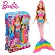 Original Barbie Brand Mermaid Doll Feature Rainbow Lights Doll The Girls Toys For Chilren Birthday P