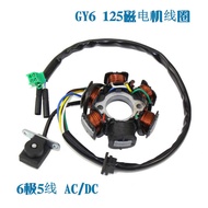 125 Coil 6-Pole GY6 125 Magnetic Motor GY6 Engine Accessories 125 Magnetic Motor Stator AC DC