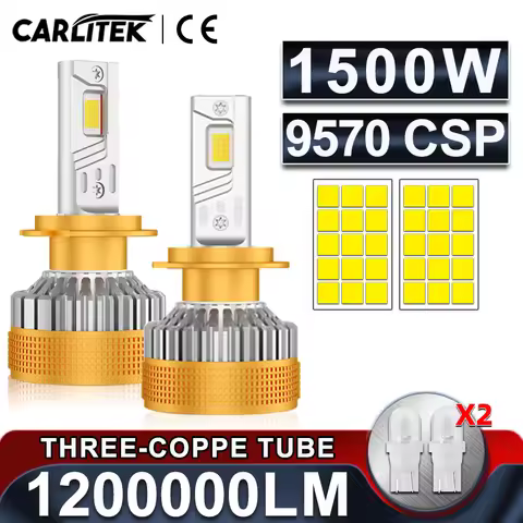 1500W H11 H7 Canbus H4 LED 6000K 1200000LM Headlight High Power Bold Copper Tube 9570 CSP H1 H8 9005