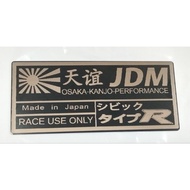 honda civic type r jdm kanjo emblem japanese fl5 fd2r ek9 ep3 fn2 fk2 fk8