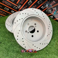 🔥 ORIGINAL TF SLOTTED & DRILLED DISC ROTOR (REAR) TOYOTA WISH ZNE10G ZGE20