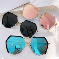Luxury Polygon Alloy Frame Sunglasses for Women Sun glasses