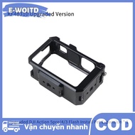 E-WOITD Thể Thao Máy Ảnh Kim Loại Bảo Vệ Khung Cho Dji Hành Động 5 Pro 4 3 Thỏ Lồng Nhanh Chóng Phát