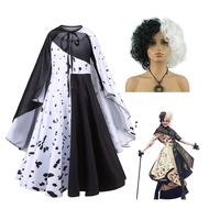 Dalmatians Inspired Cruella De Vil Cosplay Costume - Perfect for Halloween