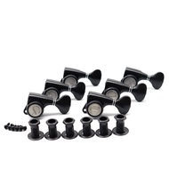 WK-6R Electric Guitar Tuning Pegs Locking Tuners String Button Heads for GOTOH Style Black/Chrome