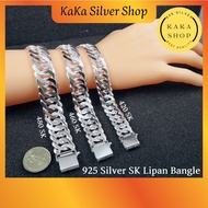 Original 925 Silver SK Bracelet Bangle For Men (420/460/480 SK) | Gelang Tangan SK Lipan Bangle Lelaki Perak 925