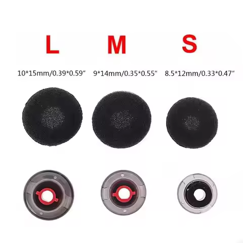 Earplug Earphone Tip Soft Silicone Ear Pads Earbuds Tips Eargels Black Foam Accessories For Plantron