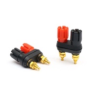Speaker dual row banana plug terminal connector banana socket speaker amplifier dual female banana p