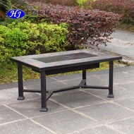 Slate Barbecue Table Outdoor Furniture Brazier Stool Home Courtyard Charcoal Stove Heater Charcoal7Barbecue Grill Set