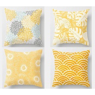 <COD>Yellow Flowers cushion pillow case40x40,45x45,50x50,60x60.Home Decoration Pillow cover for car 
