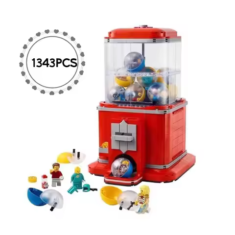 1343Pcs Creative Vending Machine Model building Blocks Children Puzzle Assembly Toys Birthday Christ